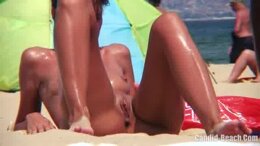 Amateur Sexy Nudist Hot Milf NAked At The Beach Voyeur Video HD