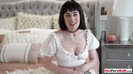 MILF stepmother Olive Glass convincing her stepson to taboo fuck her