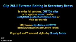 Clip 26Lil Extreme Belting in Secretary Dress - Full Version Sale: $8